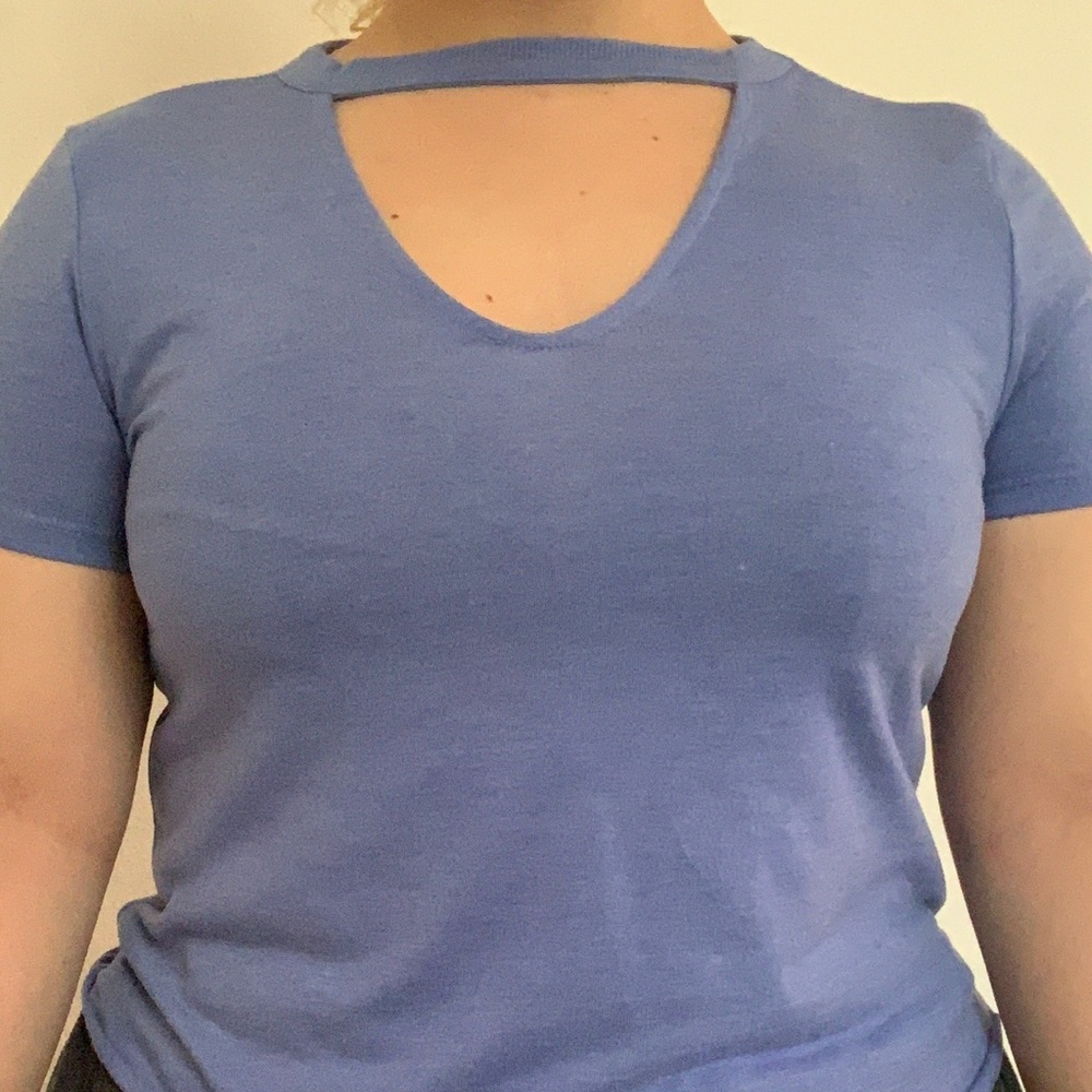 Blue soft tee from Pacsun